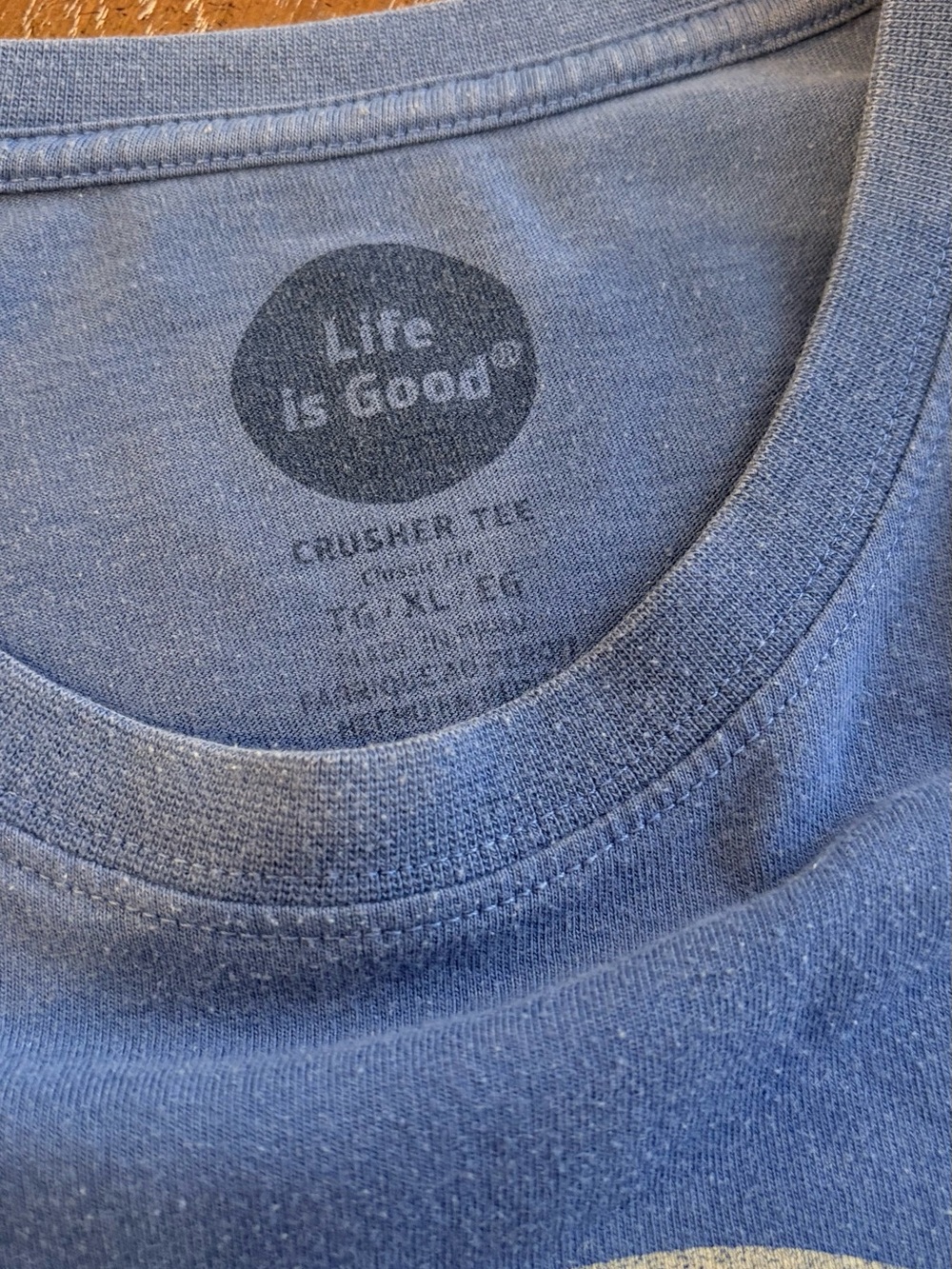 Life is Good T Shirt Mens blue Crusher tee - Picture 4 of 4